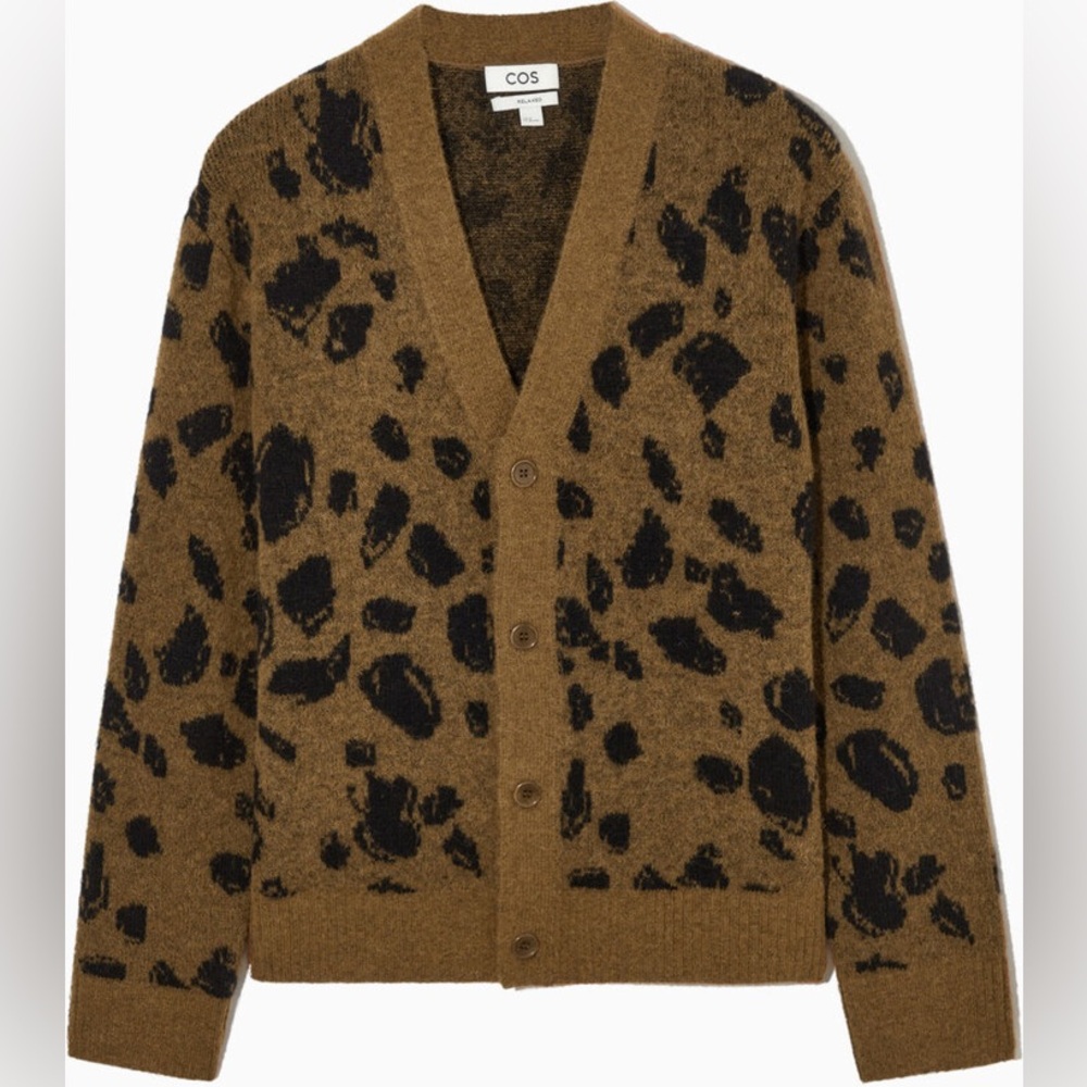 COS Alpaca-Blend Printed Cardigan